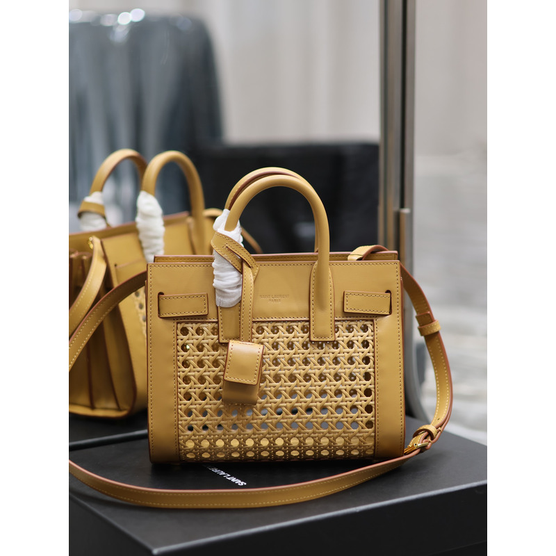 Saint Laurent Sac De Jour Baby Bag Rattan Vegetable-Tanned Leather