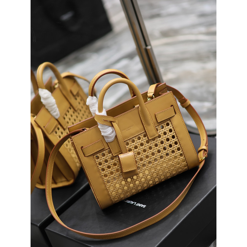 Saint Laurent Sac De Jour Baby Bag Rattan Vegetable-Tanned Leather