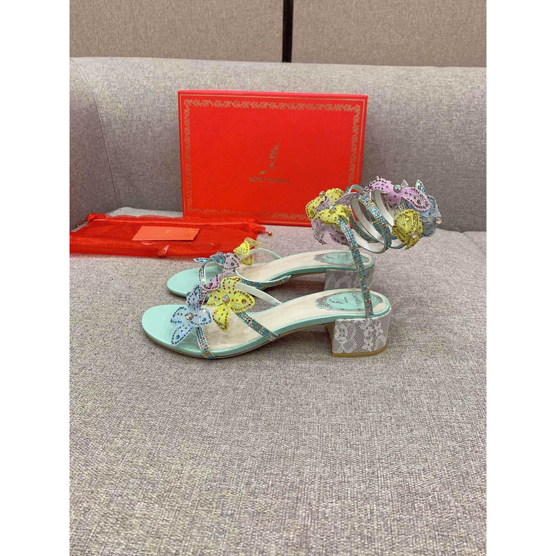 Rene Caovilla Floriane Sandals Green