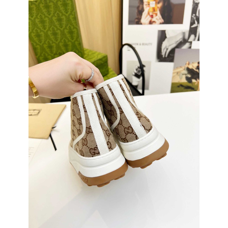 G*u*i gg canvas sneakers brown