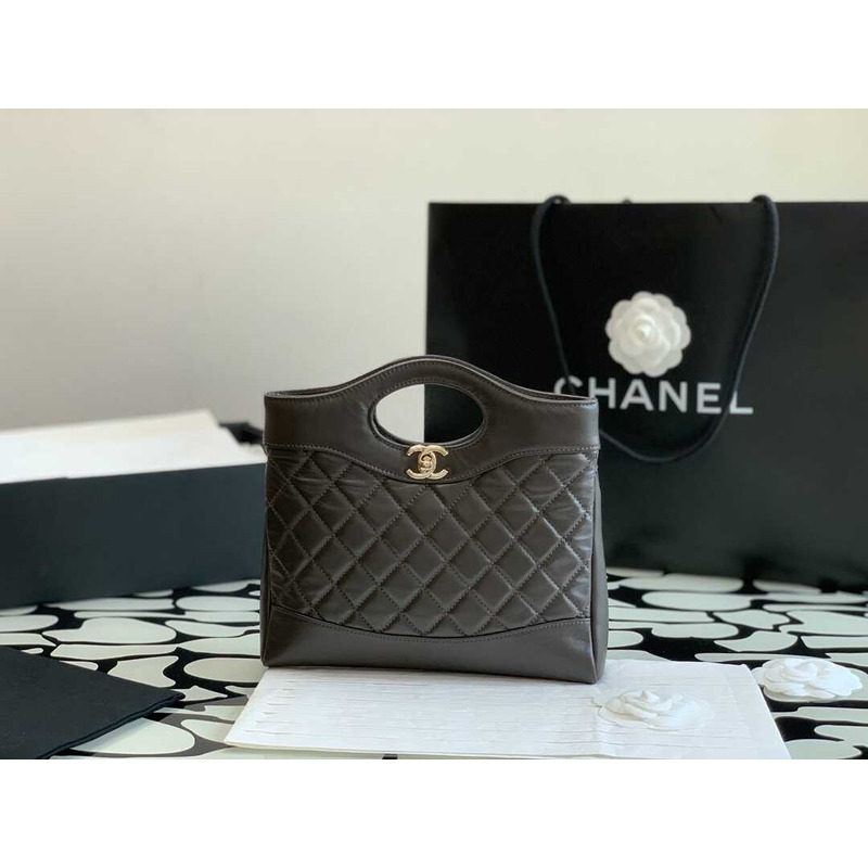 Ch*el mini shopping bag black