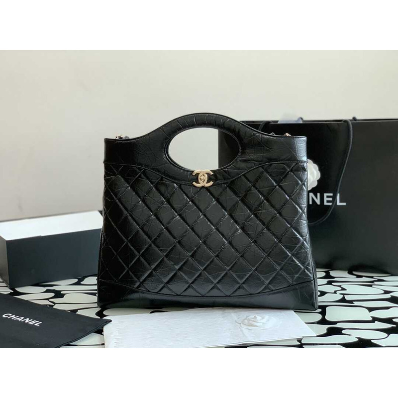 Ch*el 31 large shopping bag black