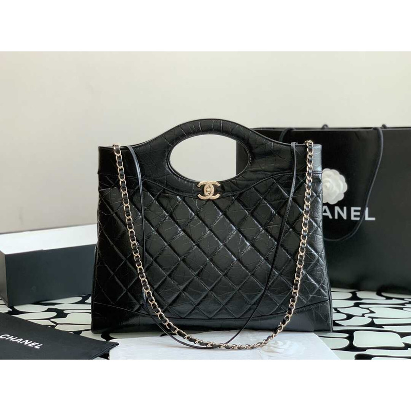 Ch*el 31 large shopping bag black