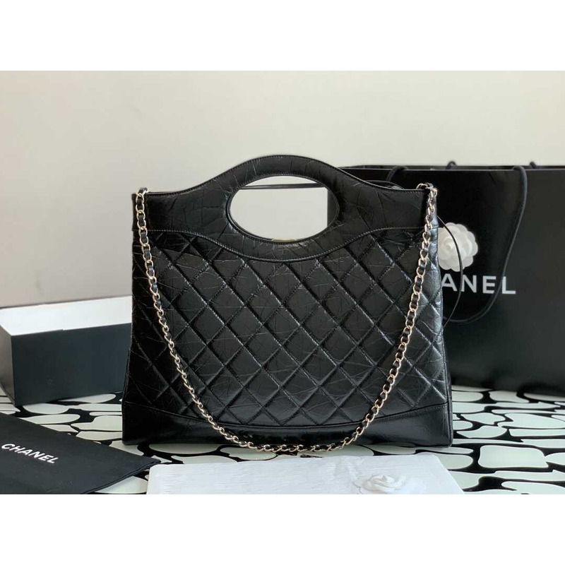 Ch*el 31 large shopping bag black