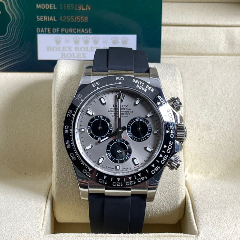 Rolex Daytona 116519LN Daytona Steel Dial Oysterflex