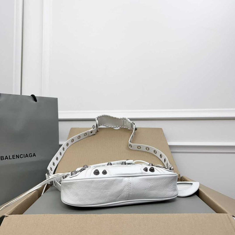 Ba*len*cia*ga neo cagole handbag xs white