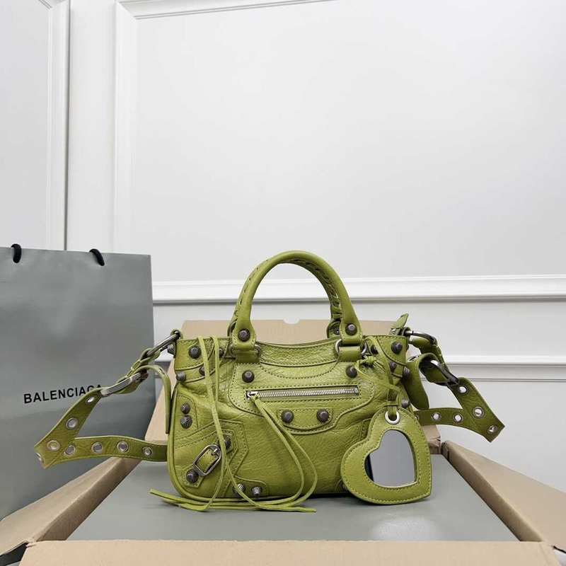 Ba*len*cia*ga neo cagole handbag xs yellow green