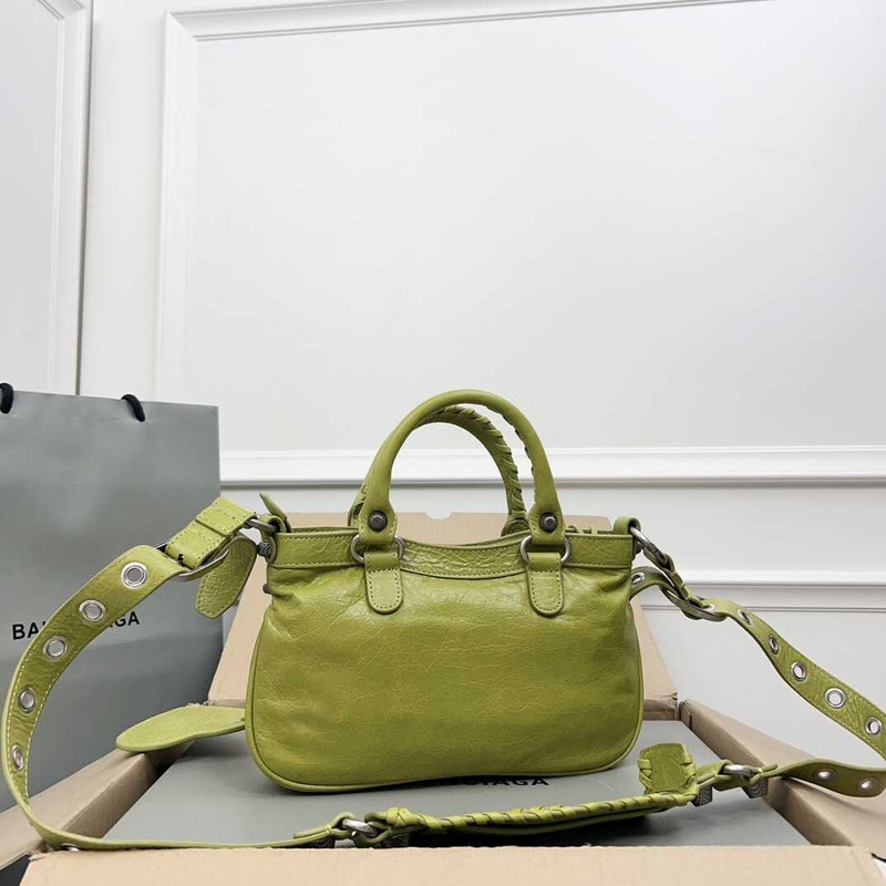 Ba*len*cia*ga neo cagole handbag xs yellow green