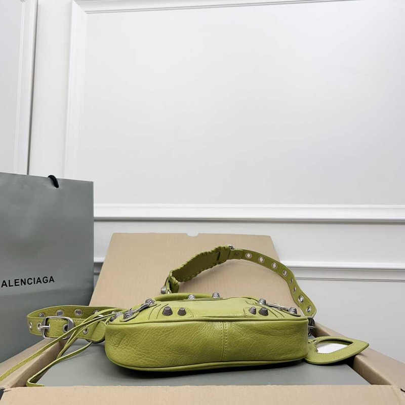 Ba*len*cia*ga neo cagole handbag xs yellow green