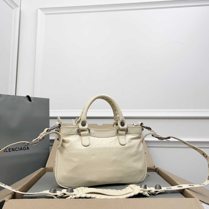 Ba*len*cia*ga neo cagole handbag xs beige