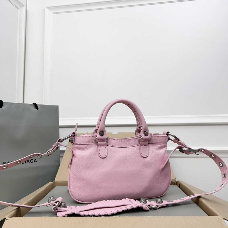 Ba*len*cia*ga neo cagole handbag xs pink