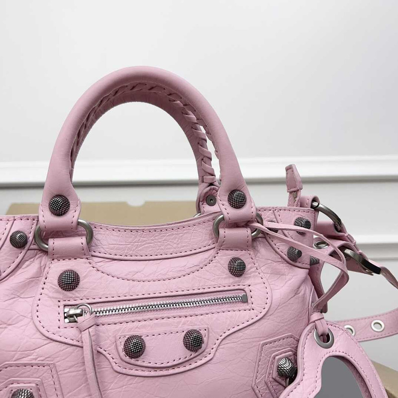 Ba*len*cia*ga neo cagole handbag xs pink