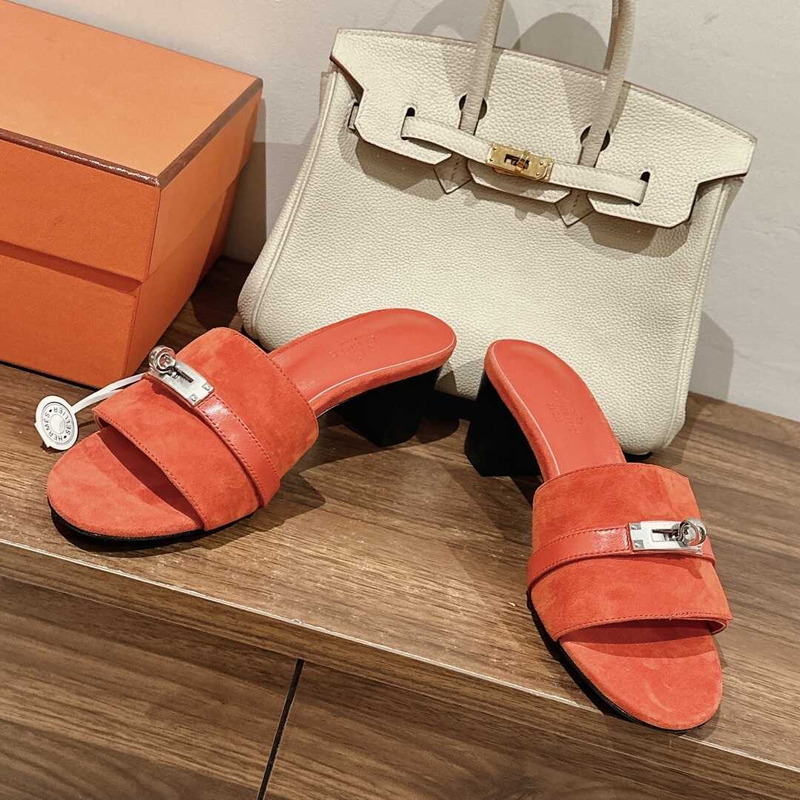 H**mes gigi 50 sandals orange