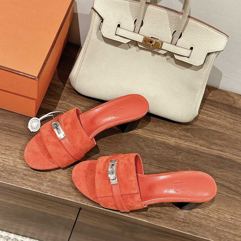 H**mes gigi 50 sandals orange