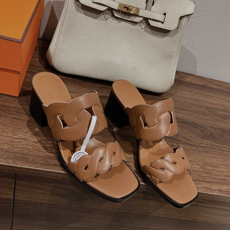 H**mes gaby 60 sandals brwon