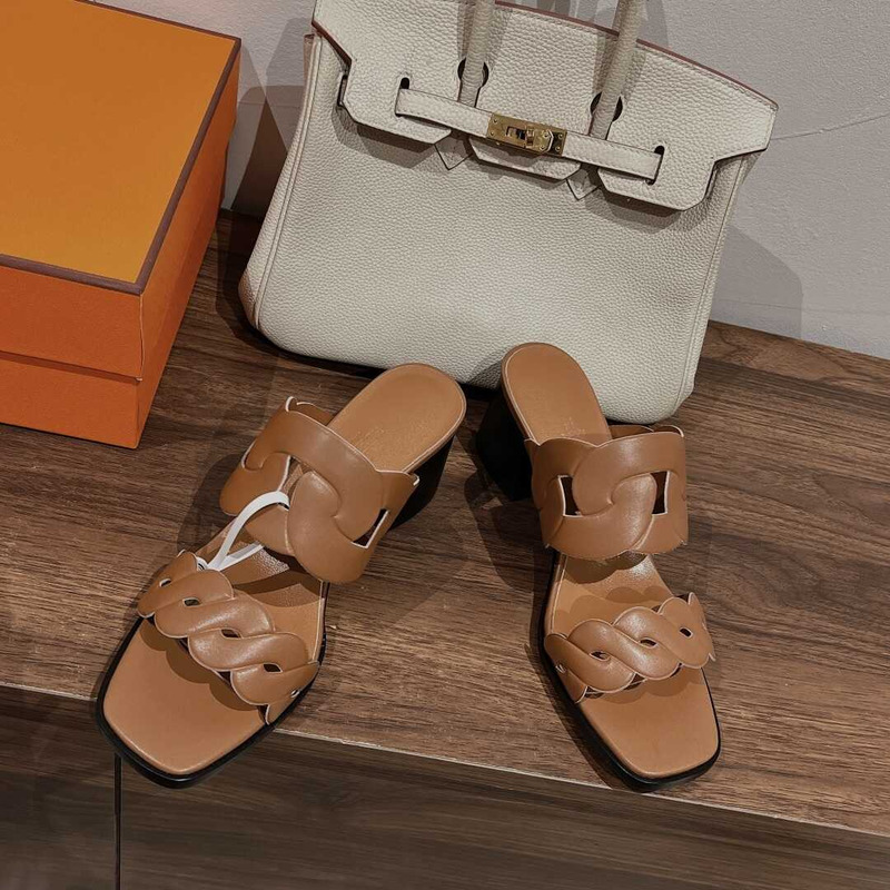 H**mes gaby 60 sandals brwon