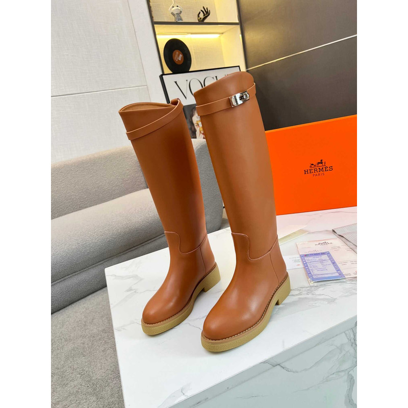 H**mes  faustine boot brown