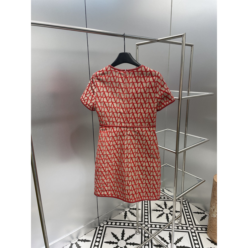 Valentino Toile Iconographe Light Short Dress Red