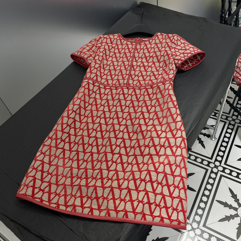 Valentino Toile Iconographe Light Short Dress Red