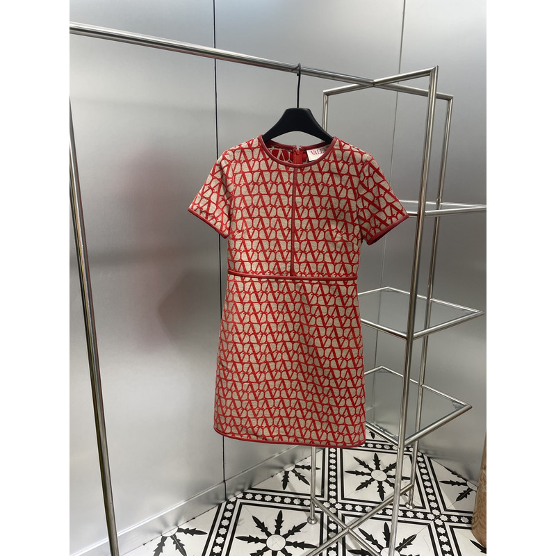 Valentino Toile Iconographe Light Short Dress Red