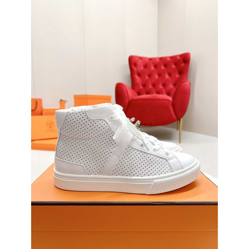 H**mes daydream high-top sneakers white