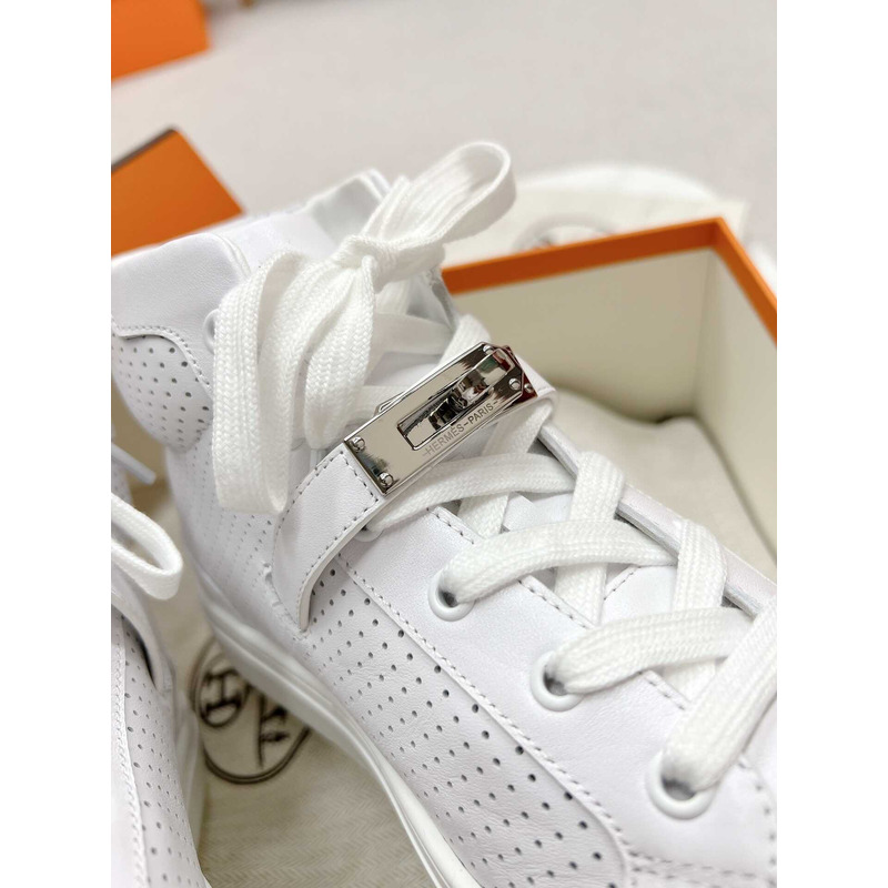 H**mes daydream high-top sneakers white