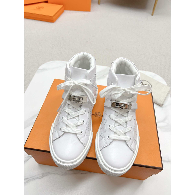 H**mes daydream high-top sneakers white