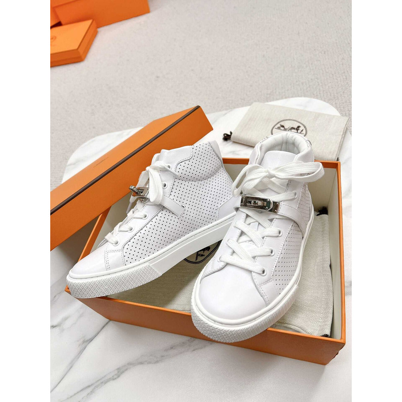 H**mes daydream high-top sneakers white