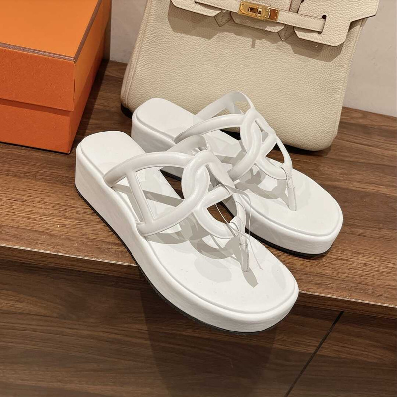 H**mes egerie sandals waterproof tpu white