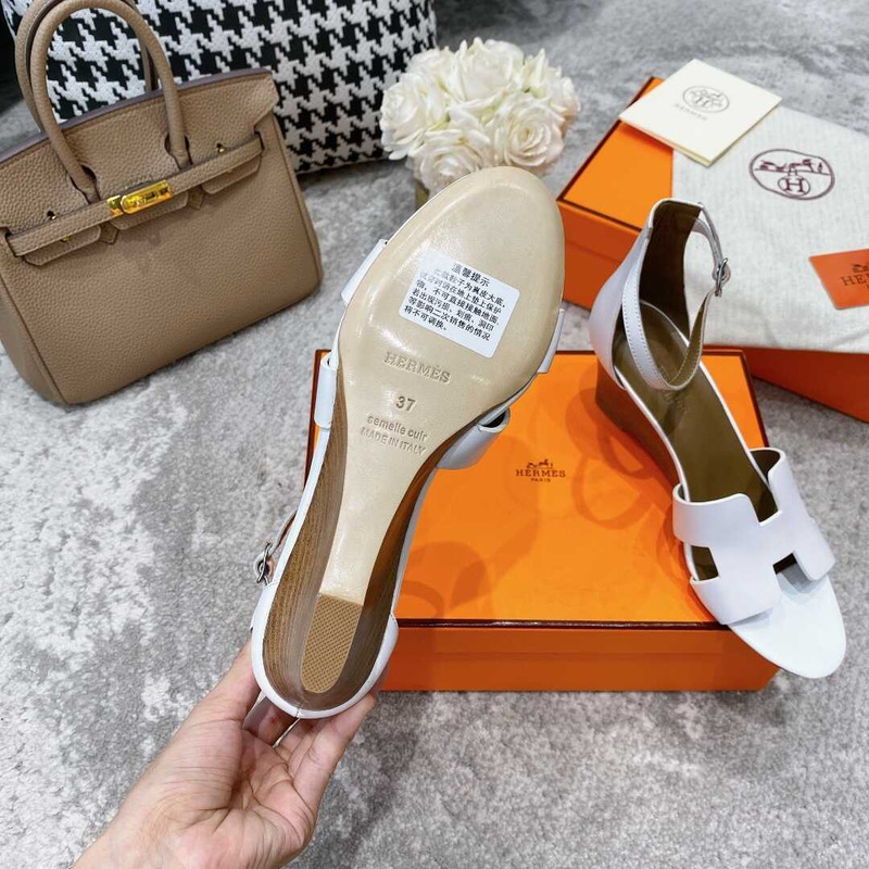 H**mes legend sandals white