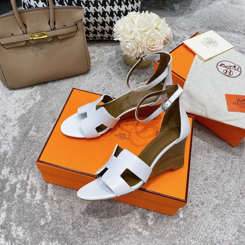 H**mes legend sandals white