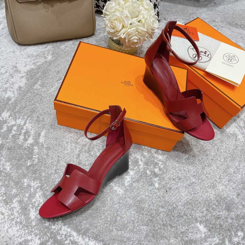 H**mes legend sandals red