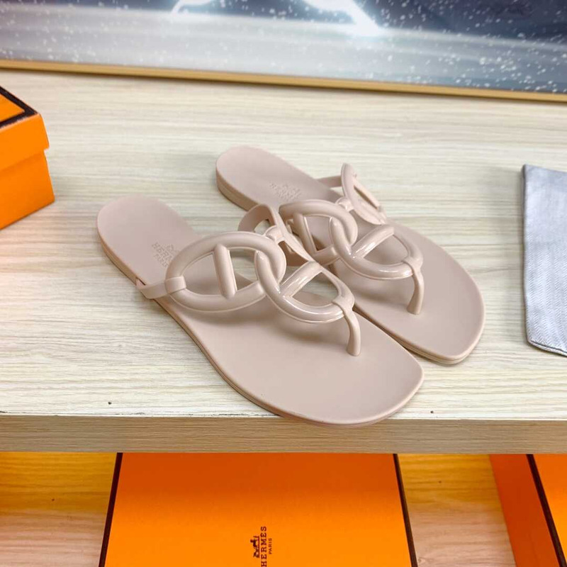 H**mes egerie sandals nude