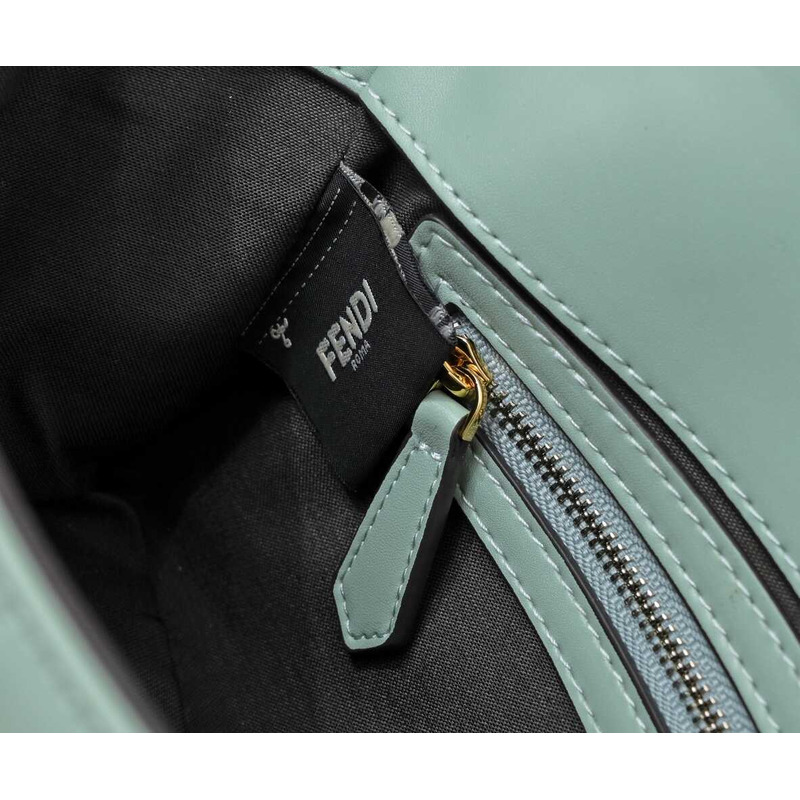 F**di baguette nappa leather bag mint green