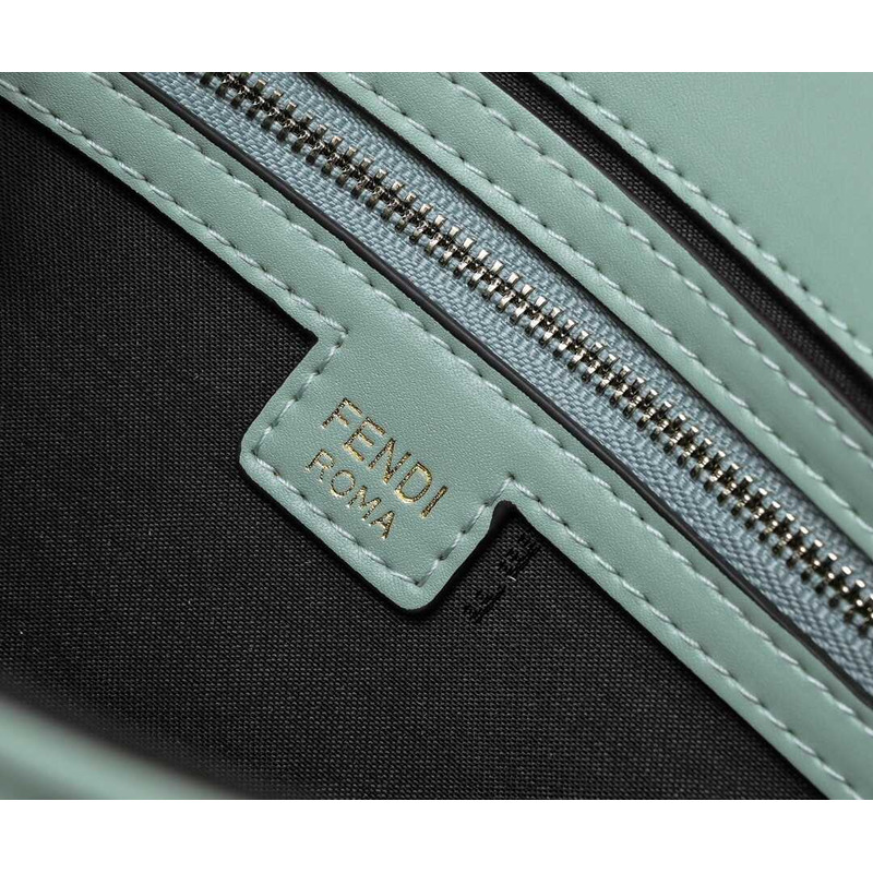 F**di baguette nappa leather bag mint green