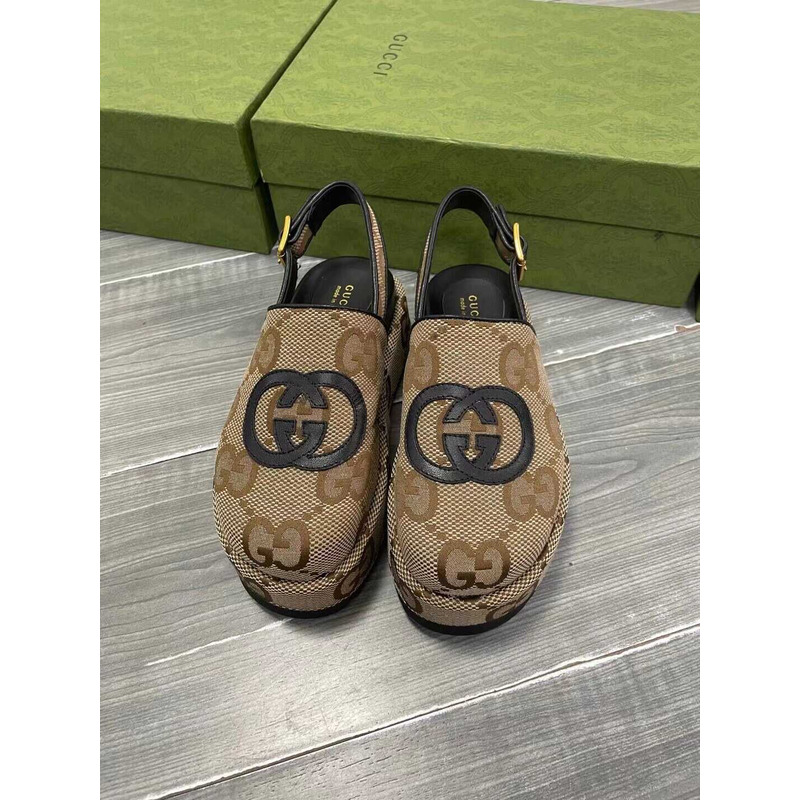 G*u*i jumbo gg clogs beige