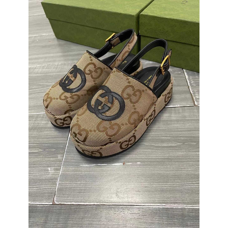 G*u*i jumbo gg clogs beige