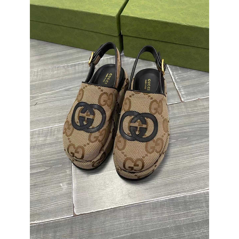 G*u*i jumbo gg clogs beige