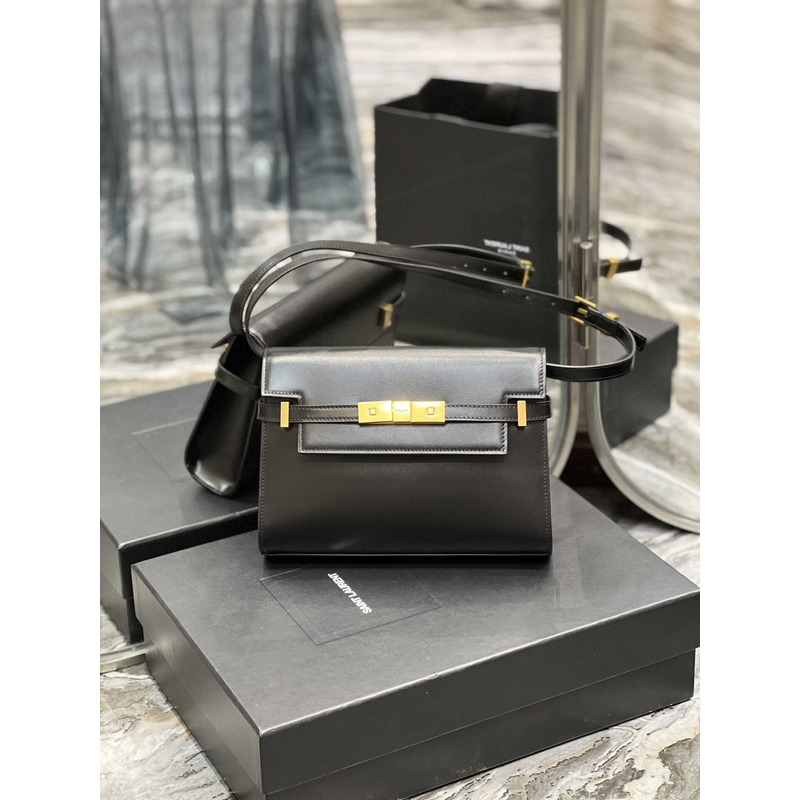 Saint Laurent Manhattan Shoulder Bag Black