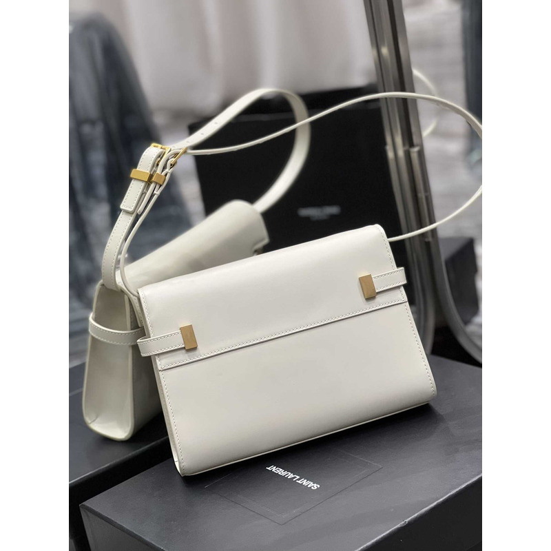 Saint Laurent Manhattan Shoulder Bag White