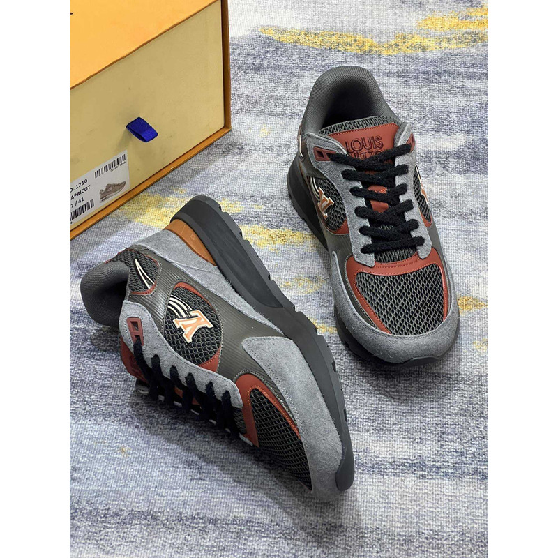 l**is V*t*n run away sneakers grey&orange