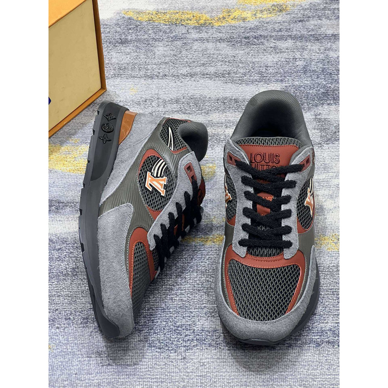 l**is V*t*n run away sneakers grey&orange