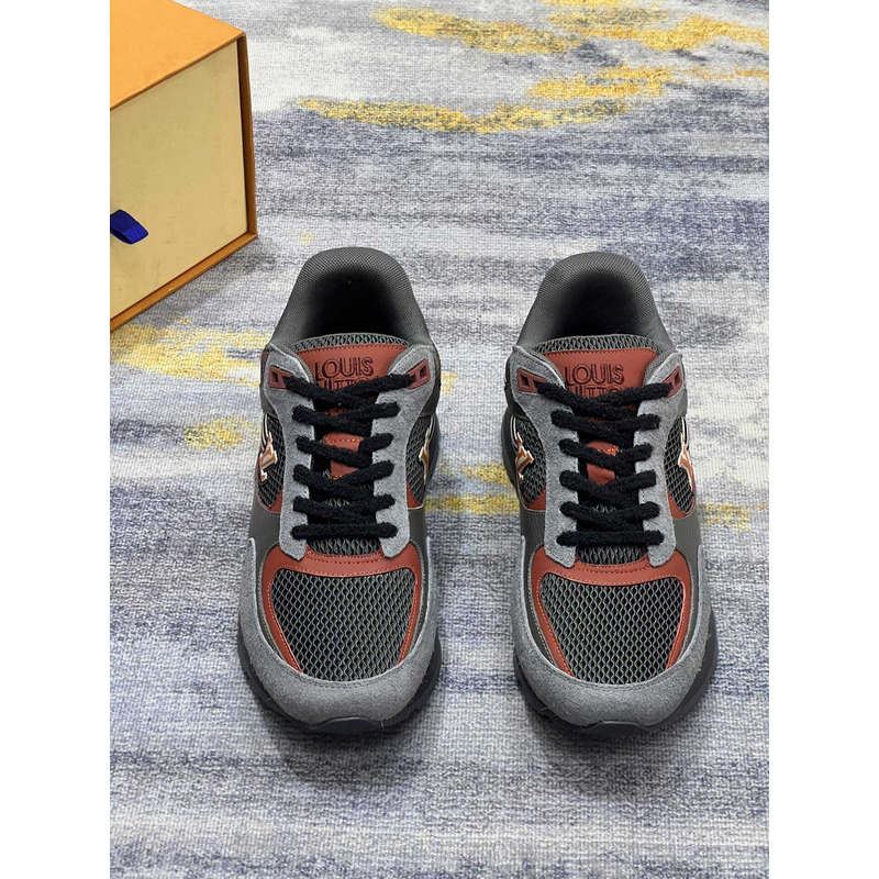 l**is V*t*n run away sneakers grey&orange