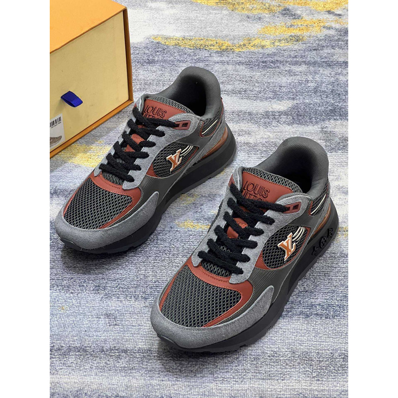 l**is V*t*n run away sneakers grey&orange