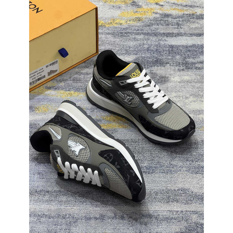 l**is V*t*n run away sneakers grey&black