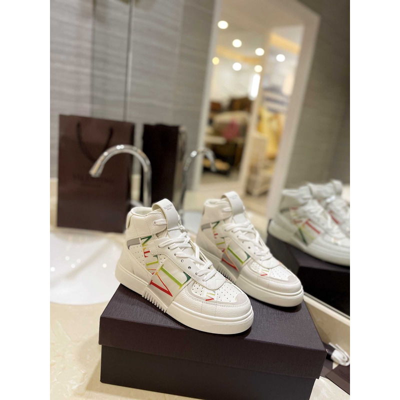 Valentino VLTN High Top Sneaker Colors And White