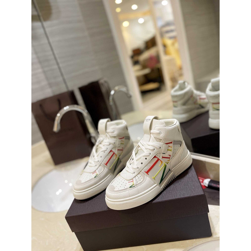 Valentino VLTN High Top Sneaker Colors And White