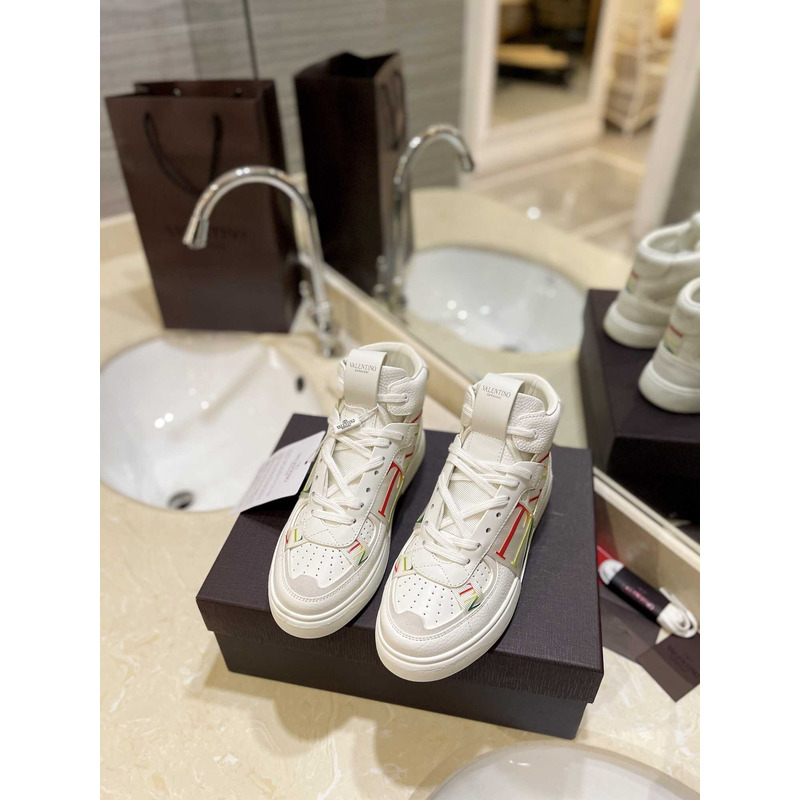 Valentino VLTN High Top Sneaker Colors And White