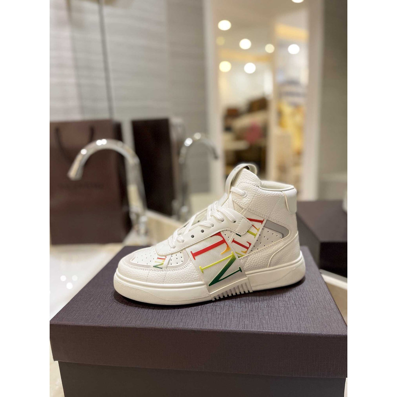 Valentino VLTN High Top Sneaker Colors And White