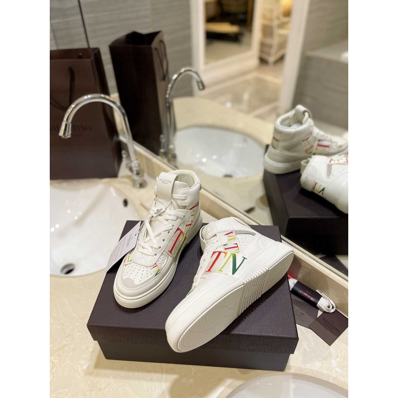 Valentino VLTN High Top Sneaker Colors And White